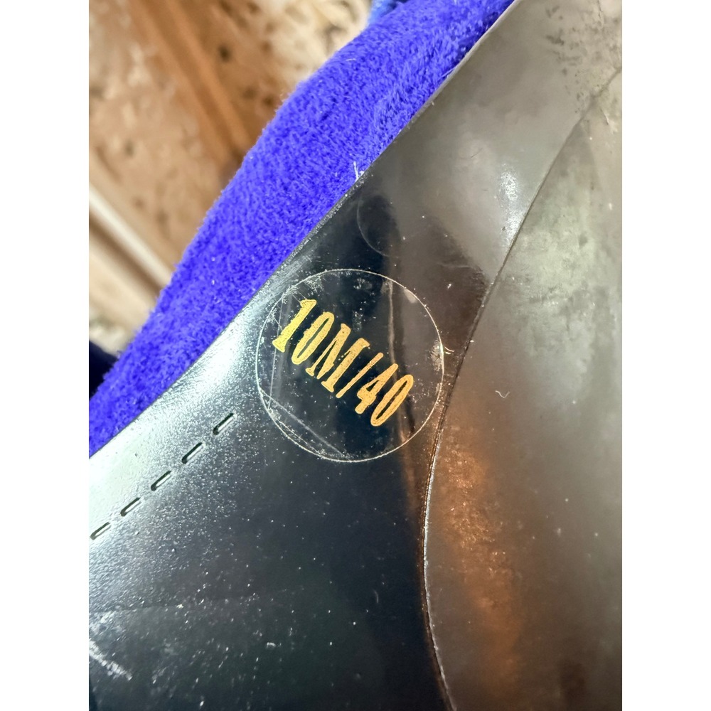 Vince Camuto Royal Blue Studded Caged Suede Stiletto Heels Womens 10M Open Toe - Picture 4 of 9